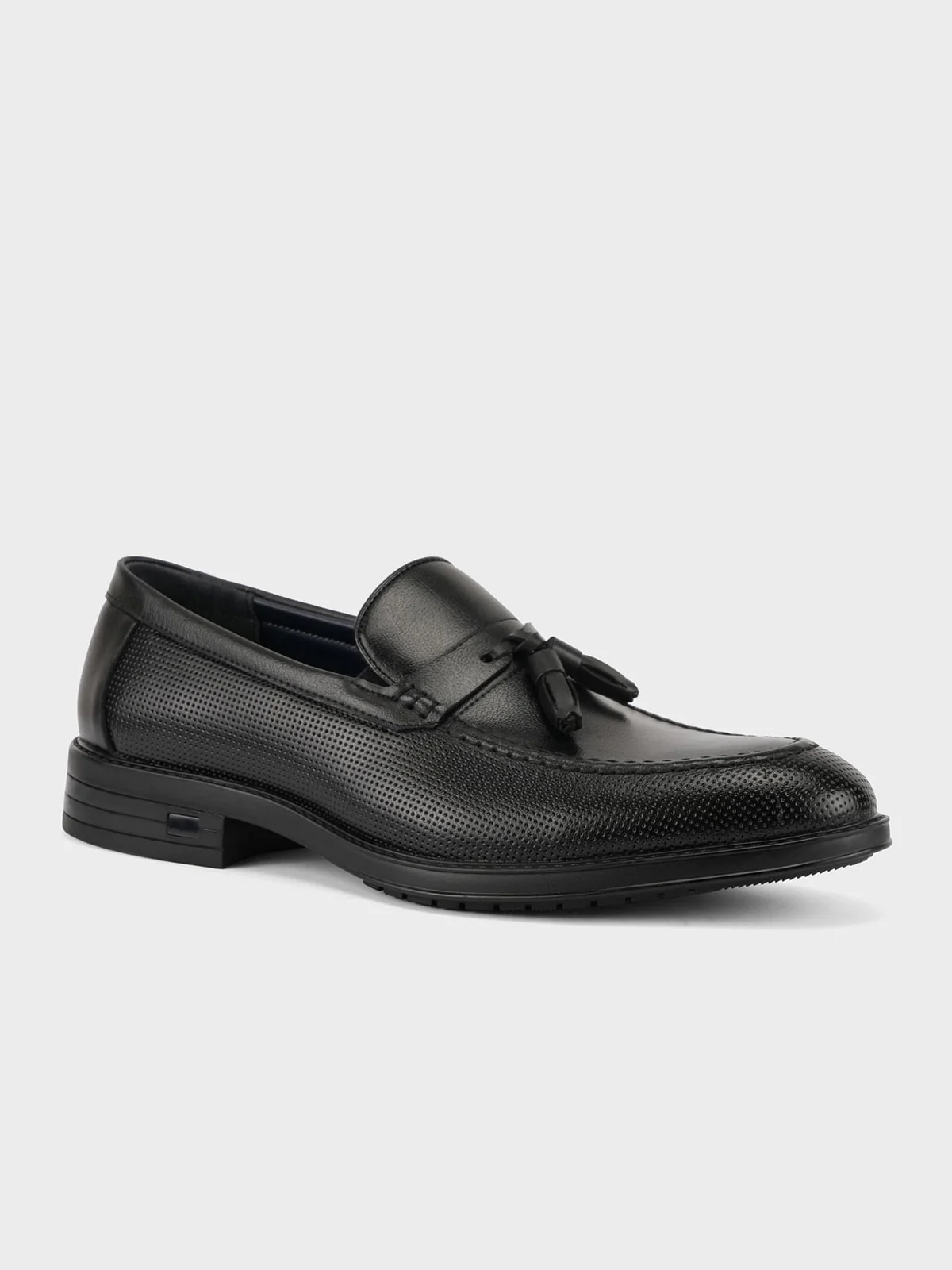 Mens "GRAY" Round Toe Leather Formal Shoes - Image 2