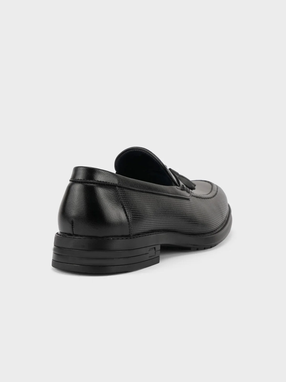 Mens "GRAY" Round Toe Leather Formal Shoes - Image 5