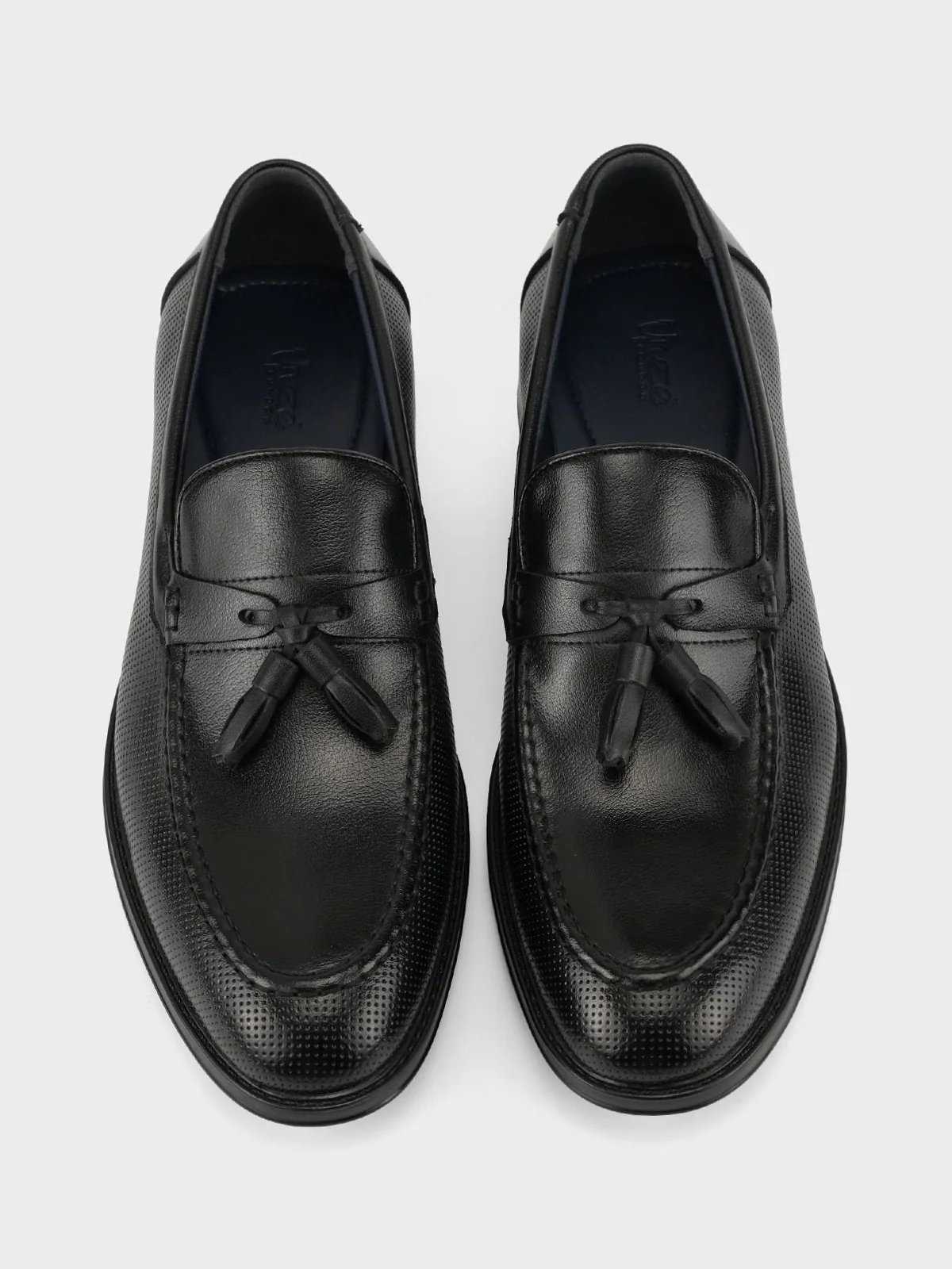 Mens "GRAY" Round Toe Leather Formal Shoes - Image 8