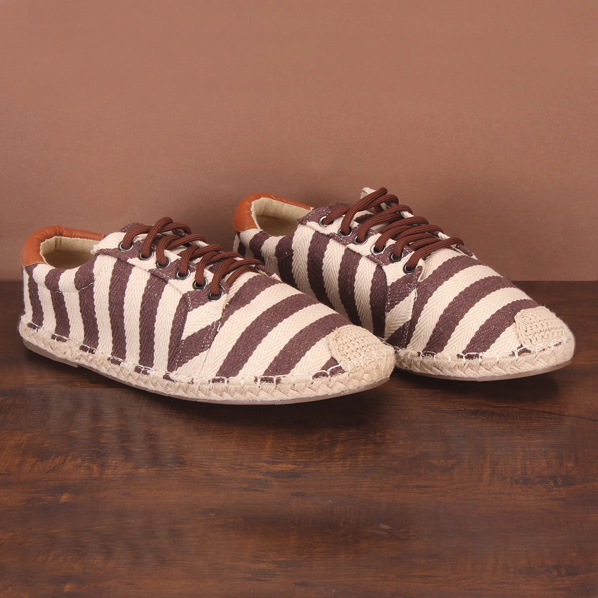 Mens "GUAXI" Canvas Flat Espadrille Shoes - Image 6