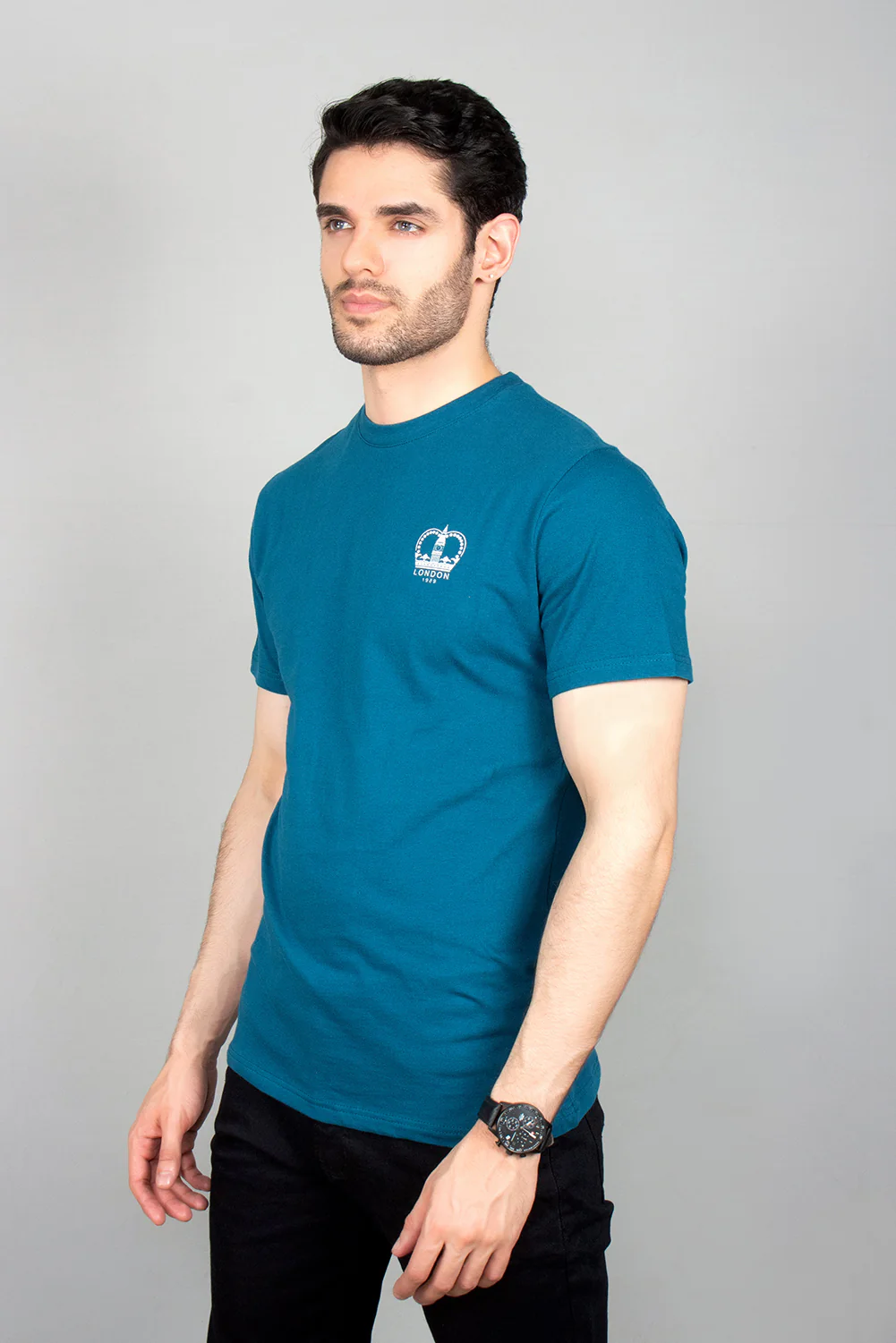 Men's "GUAZ" Cotton Casual Crew Neck Shirt - Image 2