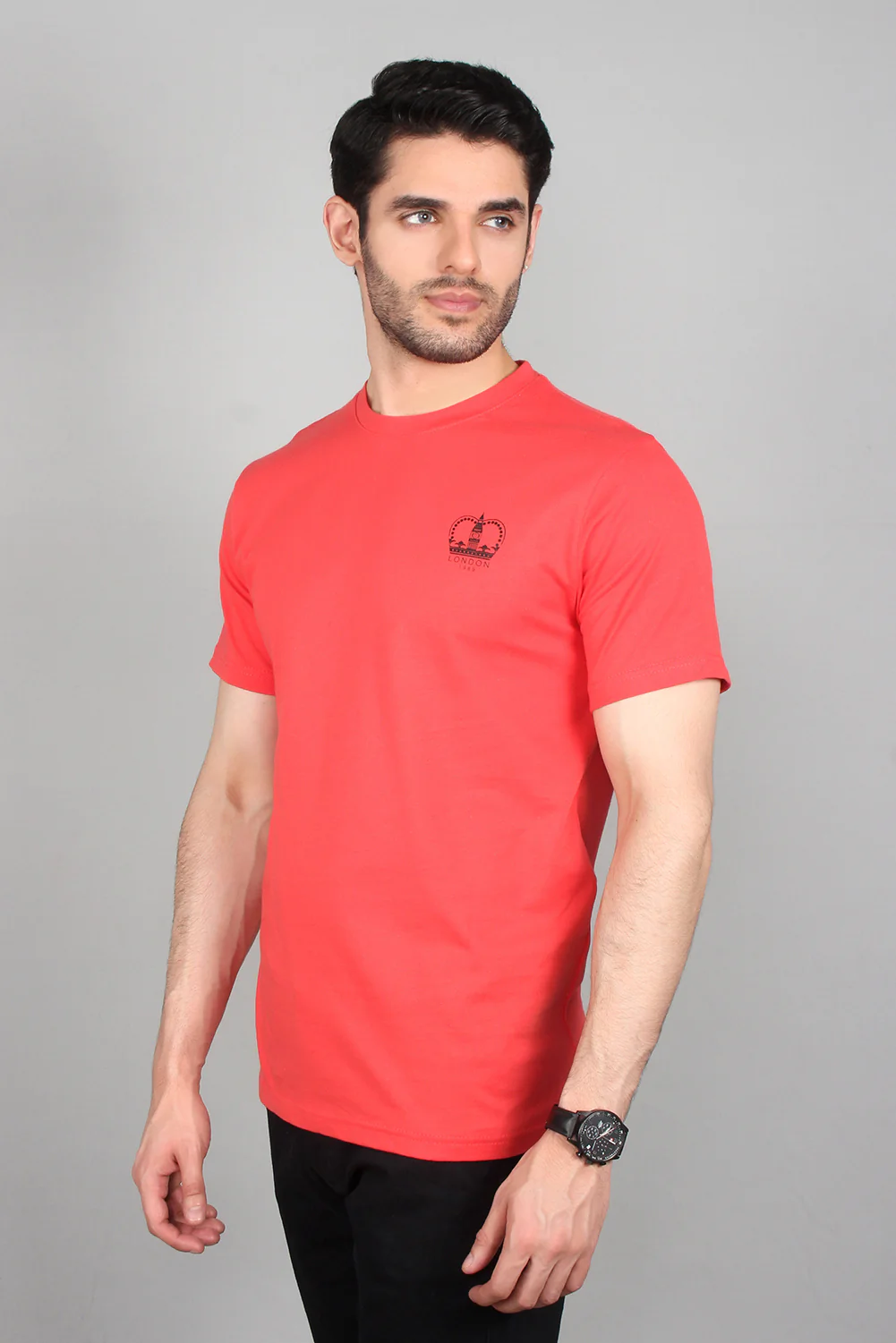 Men's "GUAZ" Cotton Casual Crew Neck Shirt - Image 3