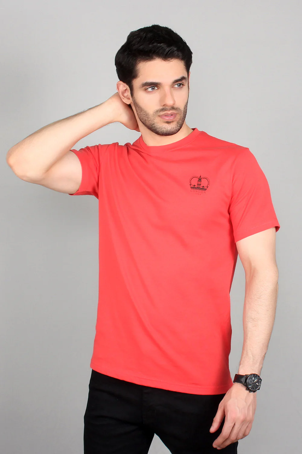 Men's "GUAZ" Cotton Casual Crew Neck Shirt - Image 4