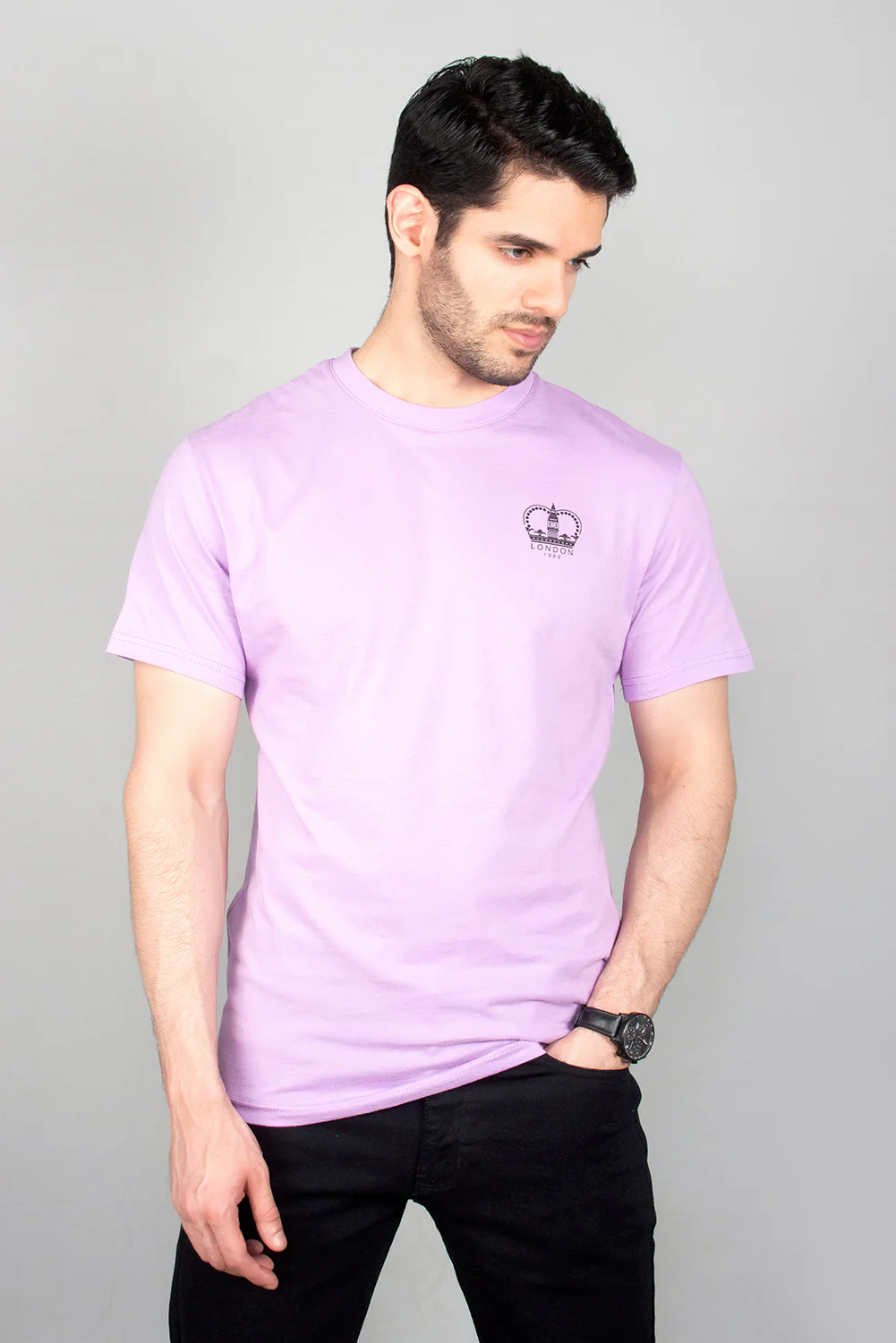 Men's "GUAZ" Cotton Casual Crew Neck Shirt - Image 3