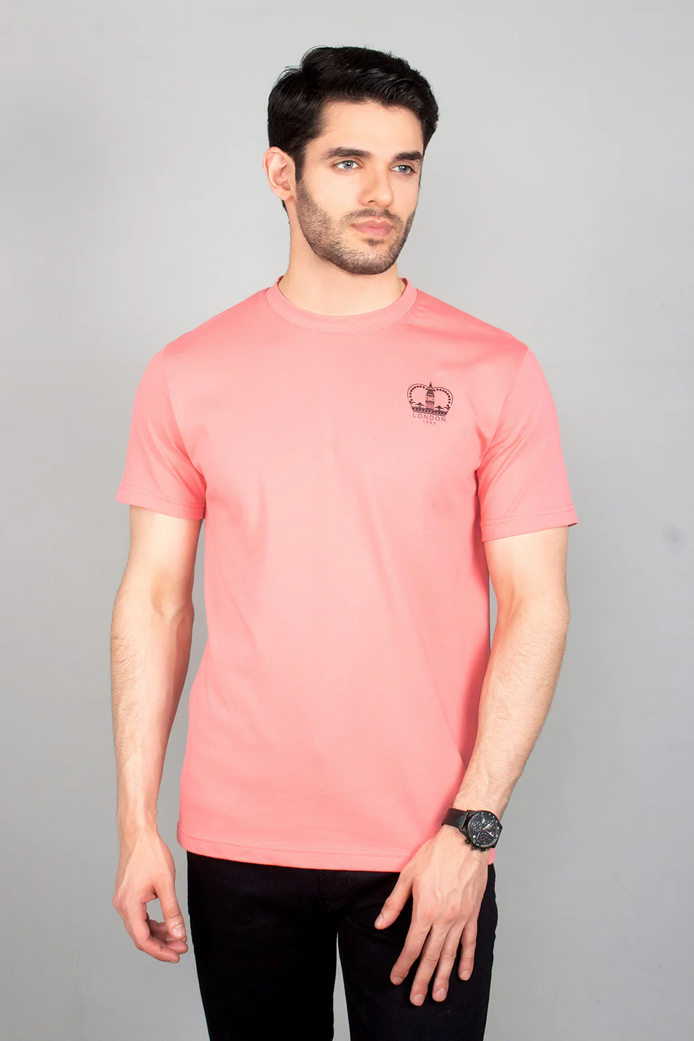 Men's "GUAZ" Cotton Casual Crew Neck Shirt - Image 2
