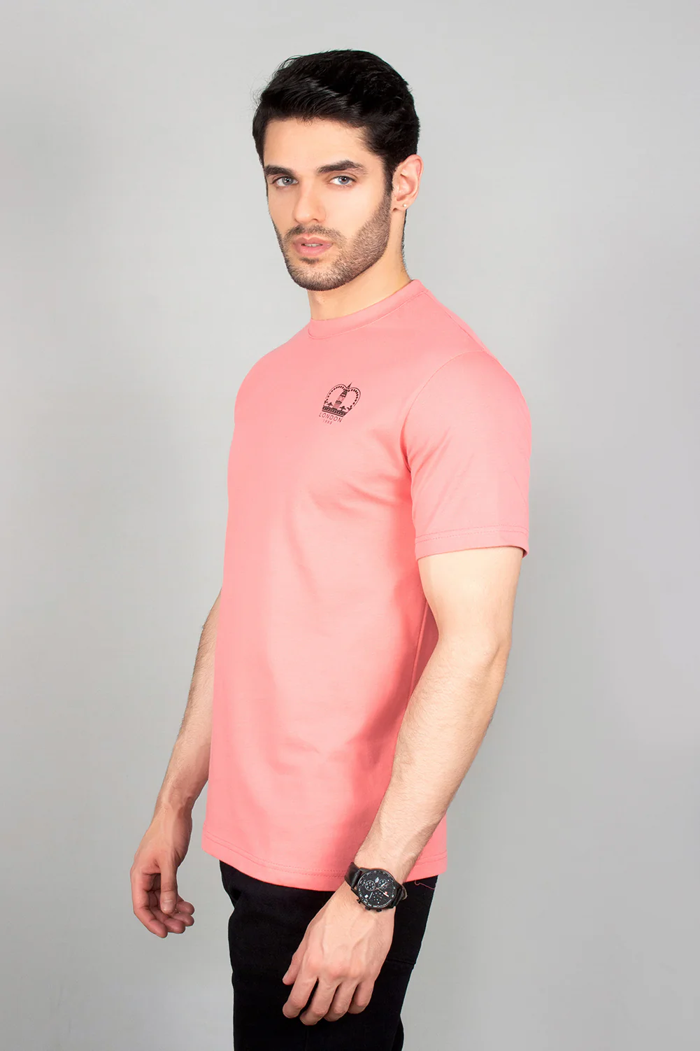 Men's "GUAZ" Cotton Casual Crew Neck Shirt - Image 3
