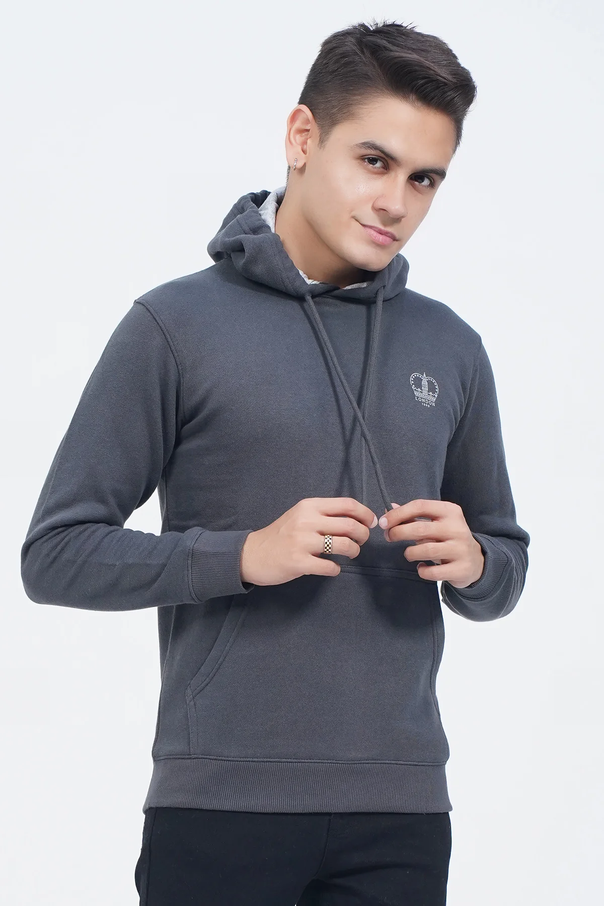 Mens "GYEONG" yeong Mens Winter Zipper Hoodies