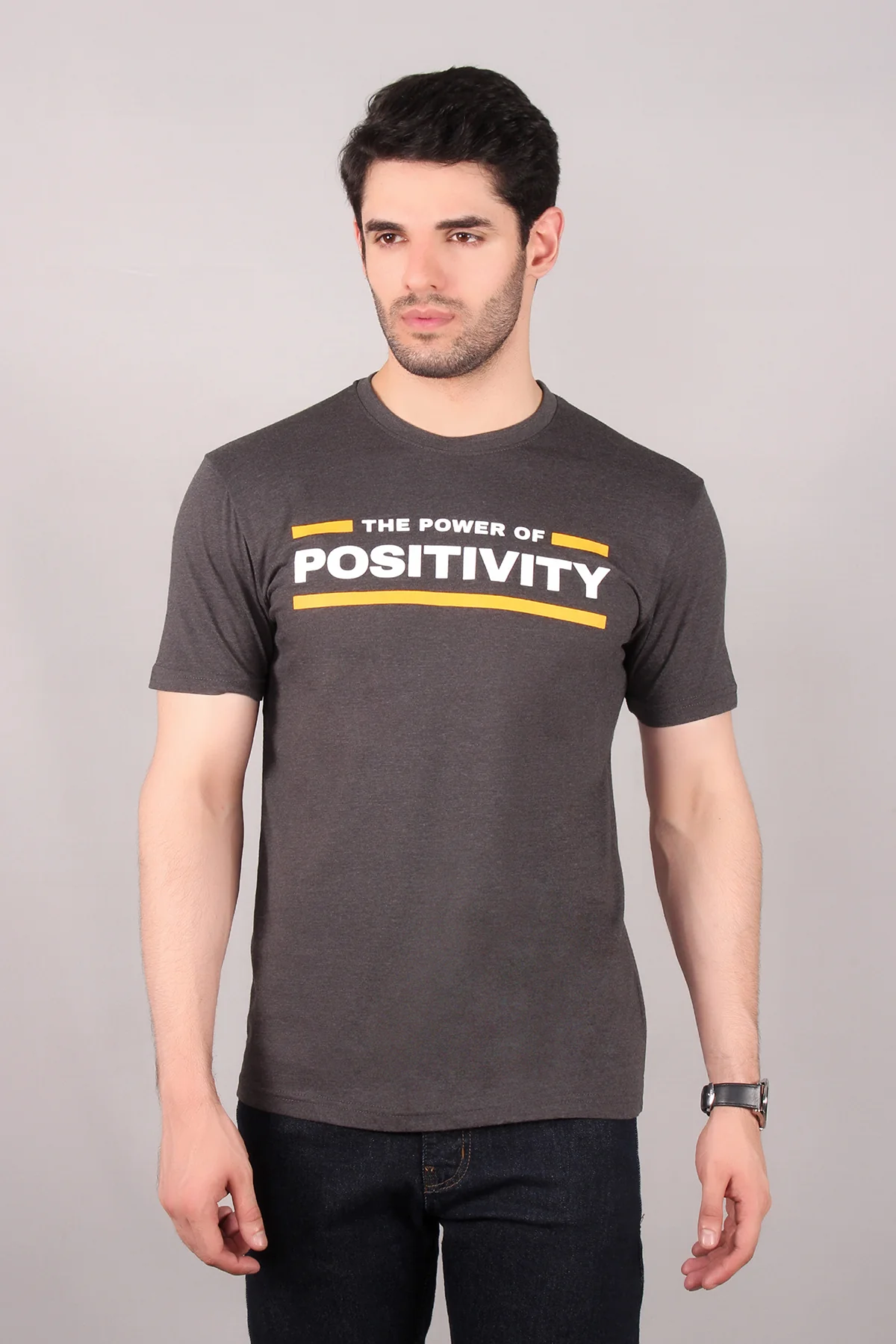 "GYKNY" Classic Crew Neck Graphic T Shirt