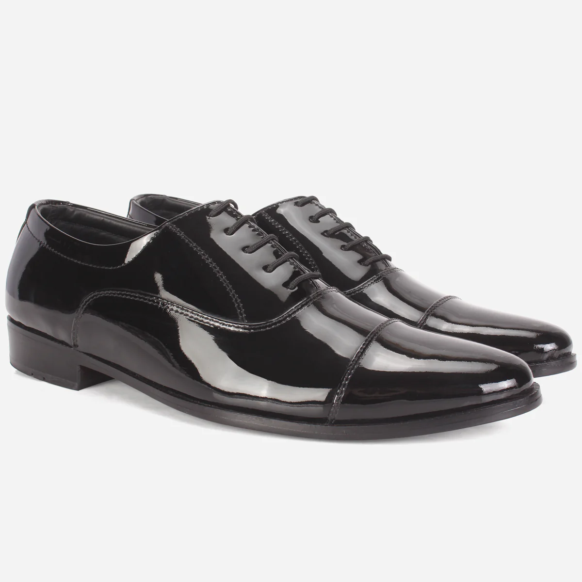 Mens "HAYIS" Leather Lace Up Leather Dress Shoes - Image 2