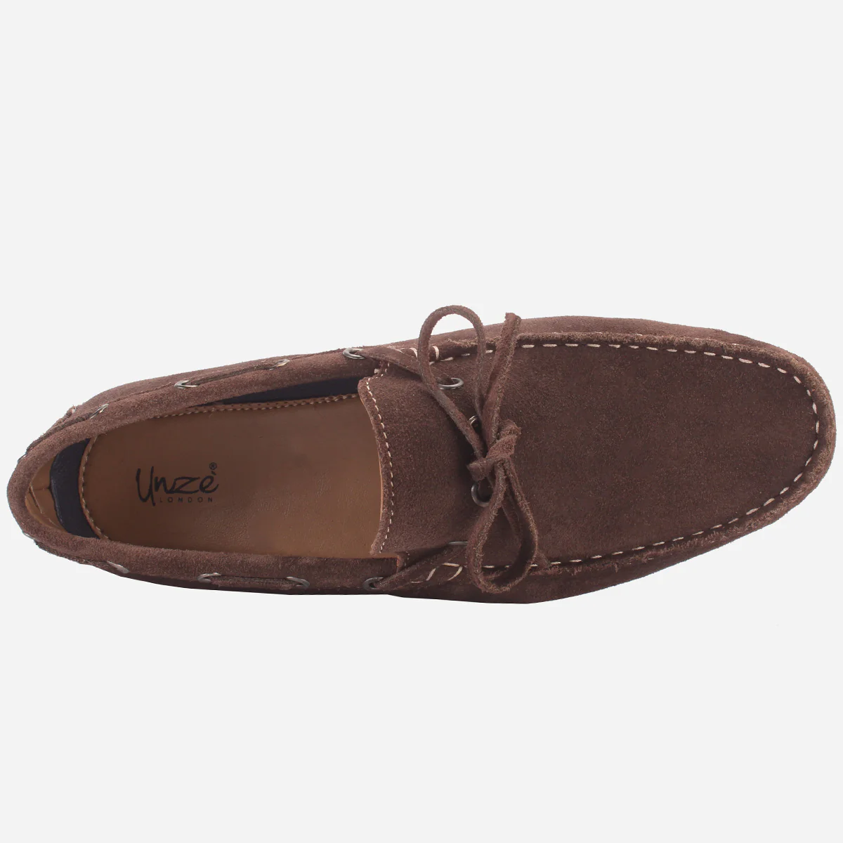 Mens "HUXY" Leather Slip-ons Moccasins - Image 4