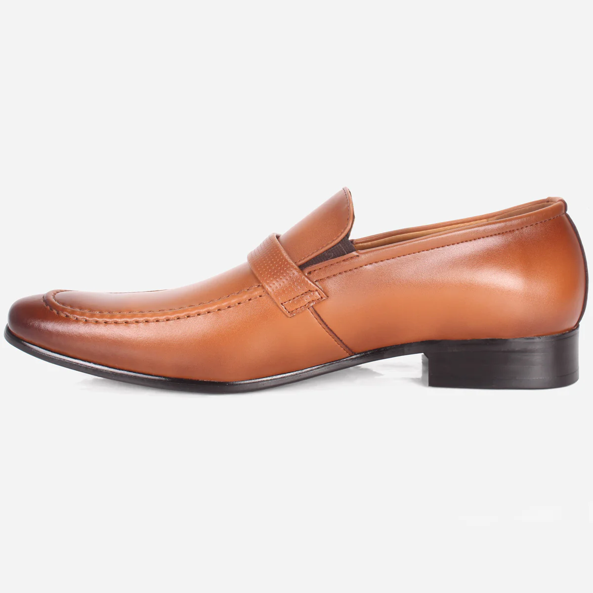 Mens "HUZIM" Leather Office Formal Slide In Shoes - Image 3