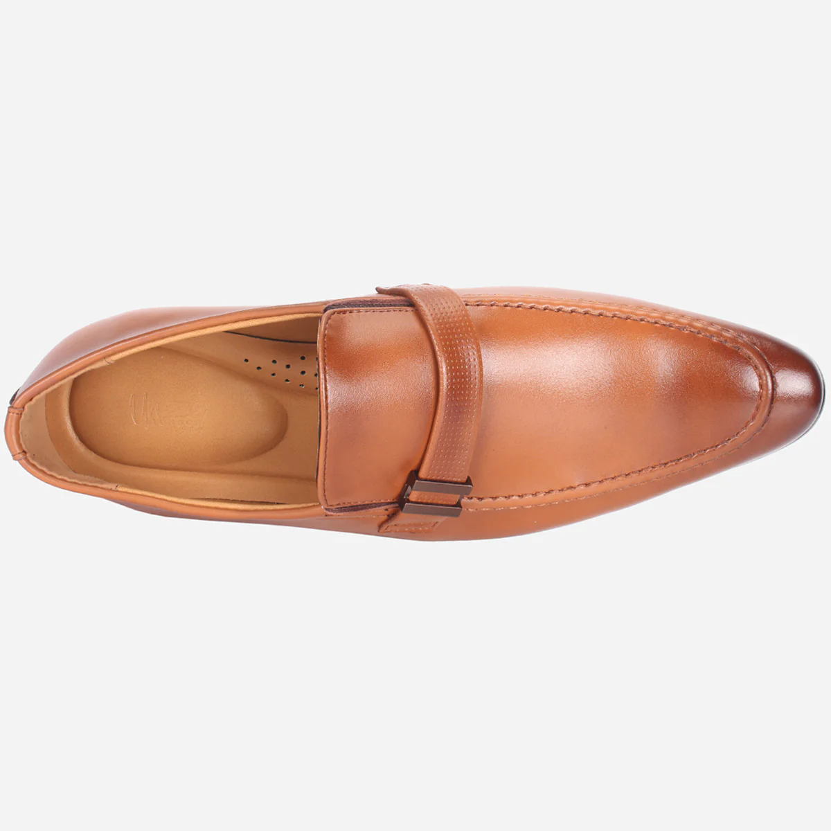 Mens "HUZIM" Leather Office Formal Slide In Shoes - Image 4