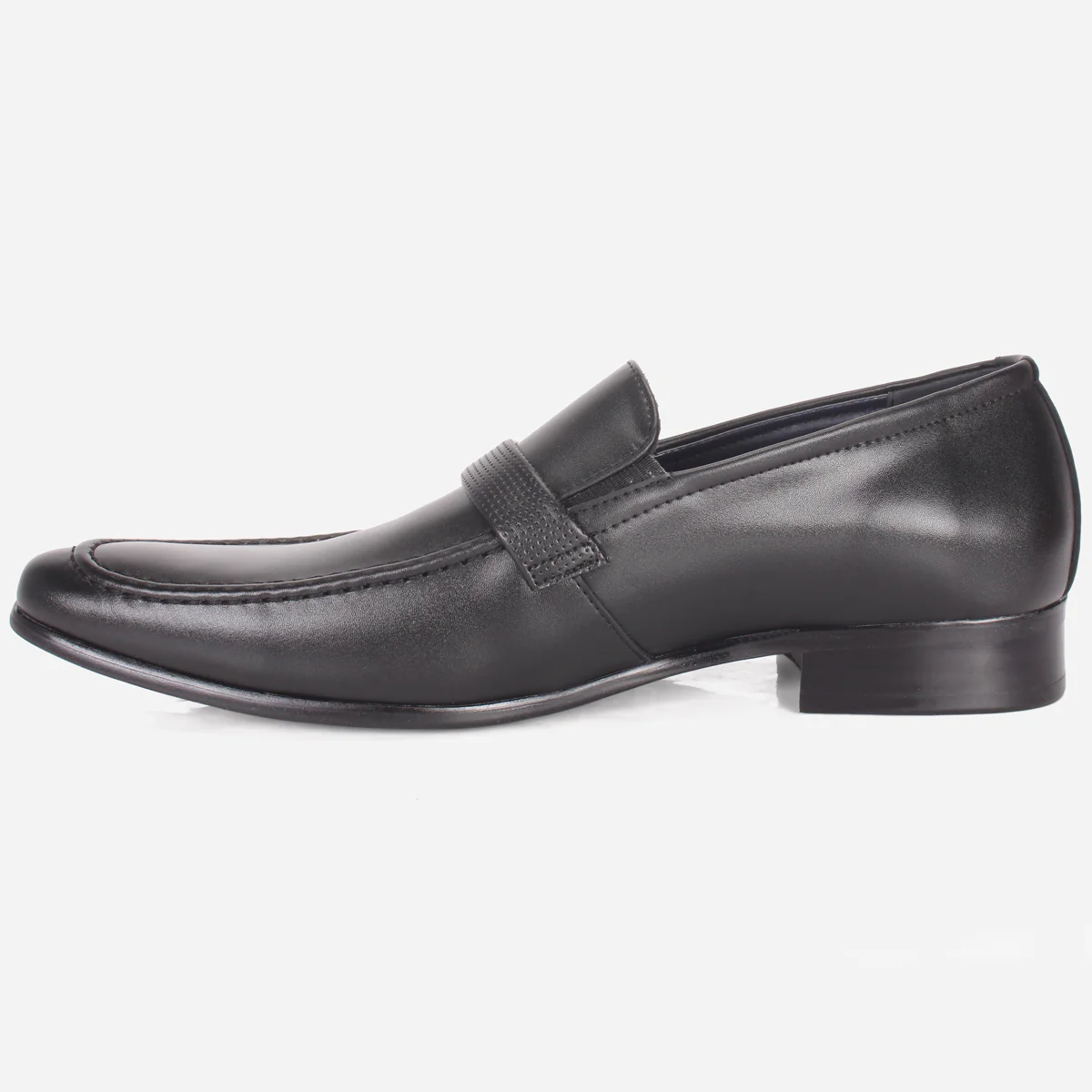 Mens "HUZIM" Leather Office Formal Slide In Shoes - Image 3