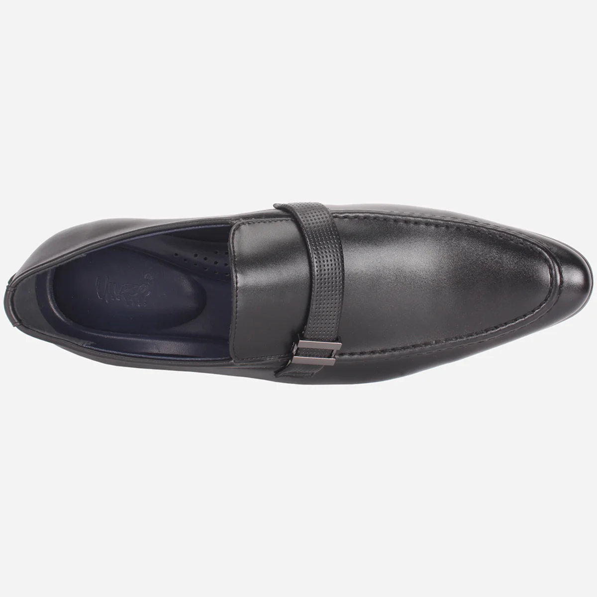 Mens "HUZIM" Leather Office Formal Slide In Shoes - Image 4