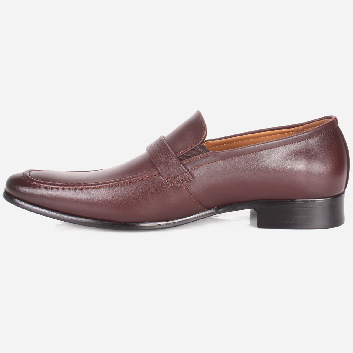 Mens "HUZIM" Leather Office Formal Slide In Shoes - Image 3