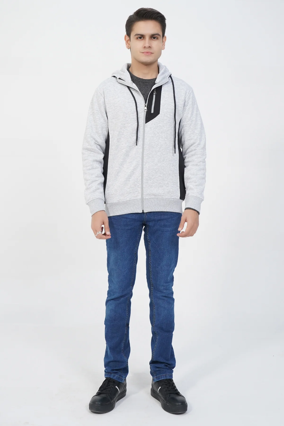 Mens "HYEON" Winter Zipper Hoodies - Image 2