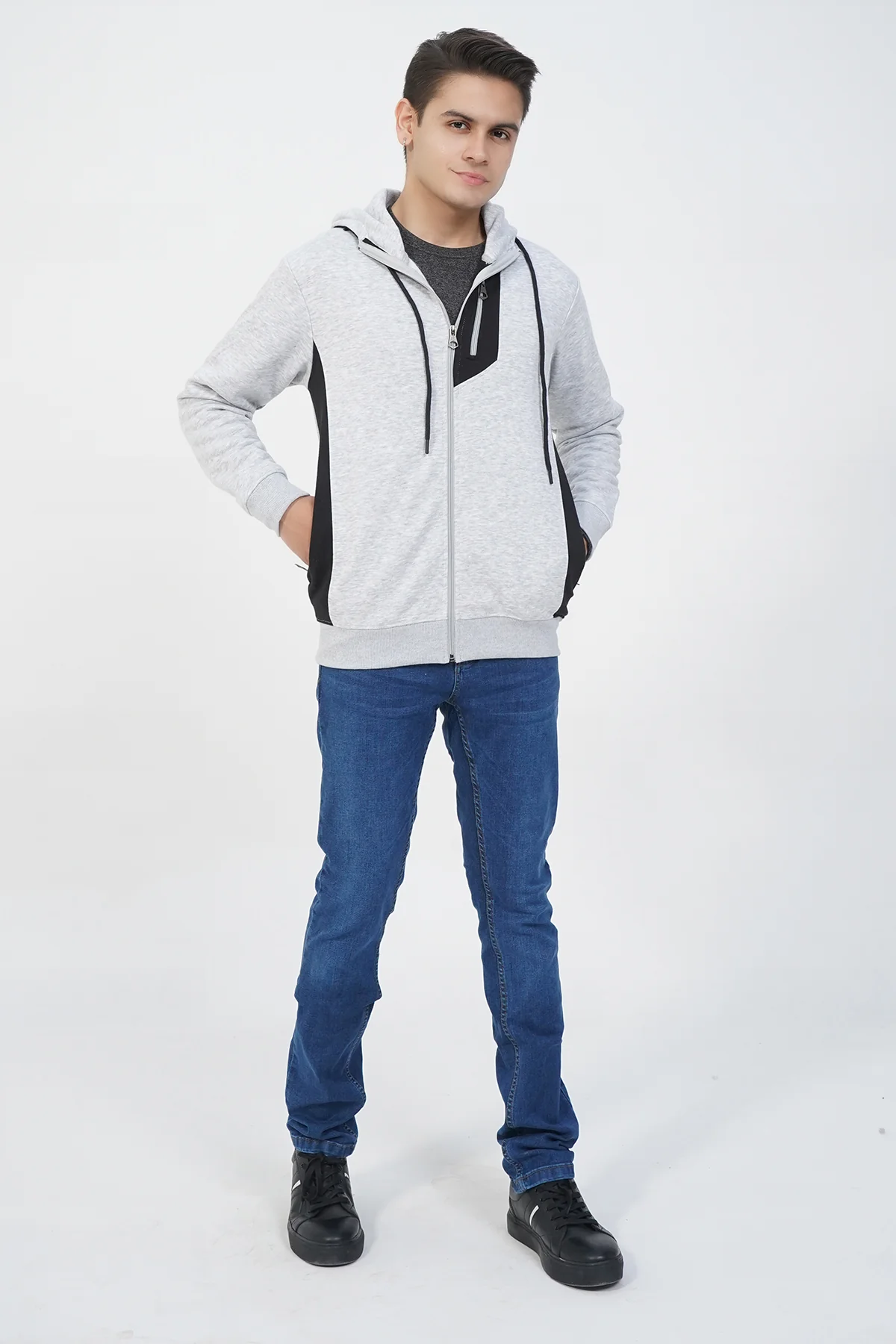 Mens "HYEON" Winter Zipper Hoodies - Image 4