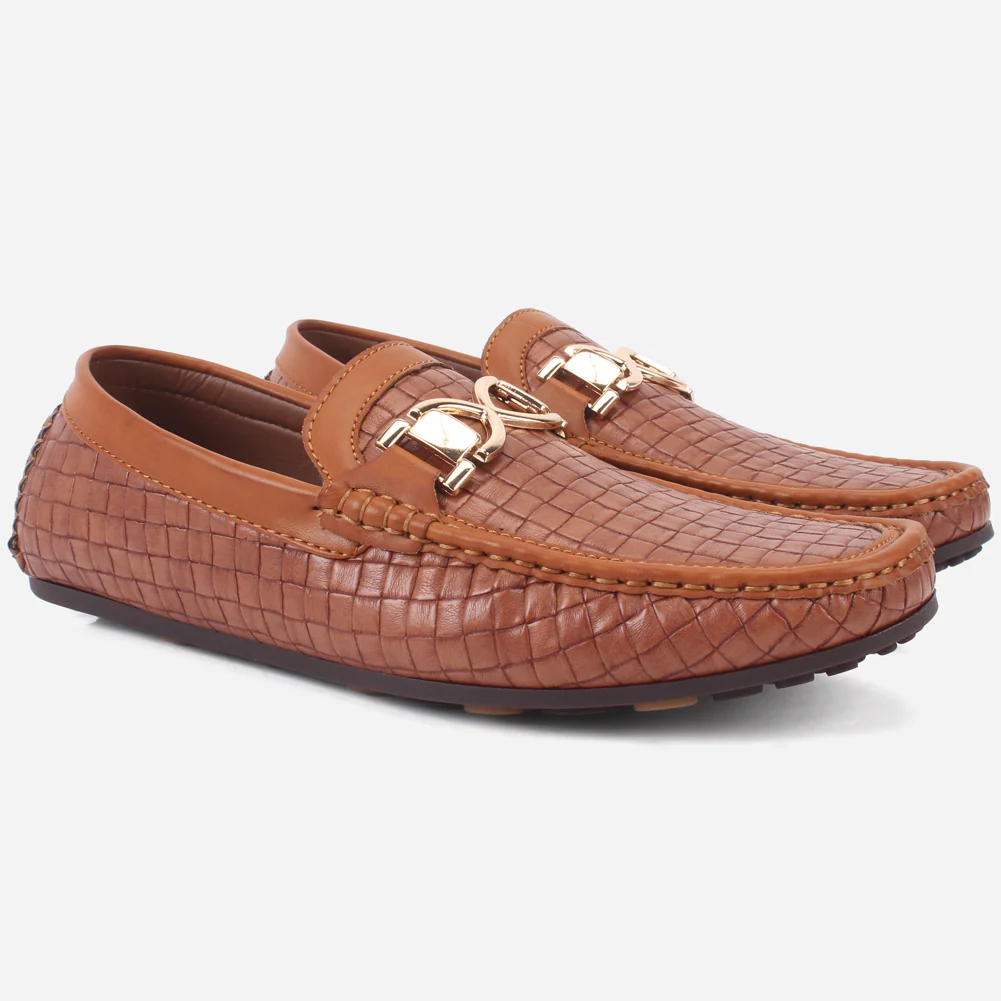 Mens "IFRAHIM" Slip-on Decorated Moccasins Shoes - Image 2