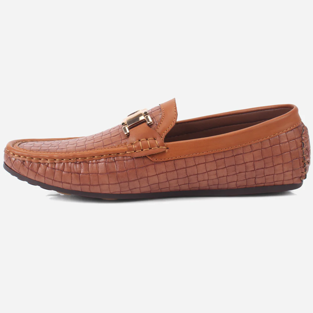 Mens "IFRAHIM" Slip-on Decorated Moccasins Shoes - Image 3