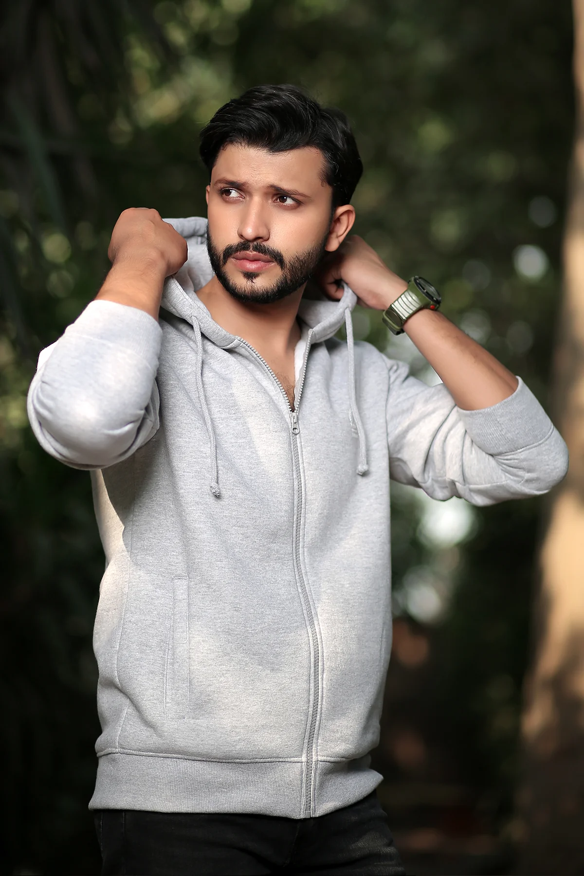 Mens "JAEYSHA" Winter Zipper Hoodie Everyday - Image 3