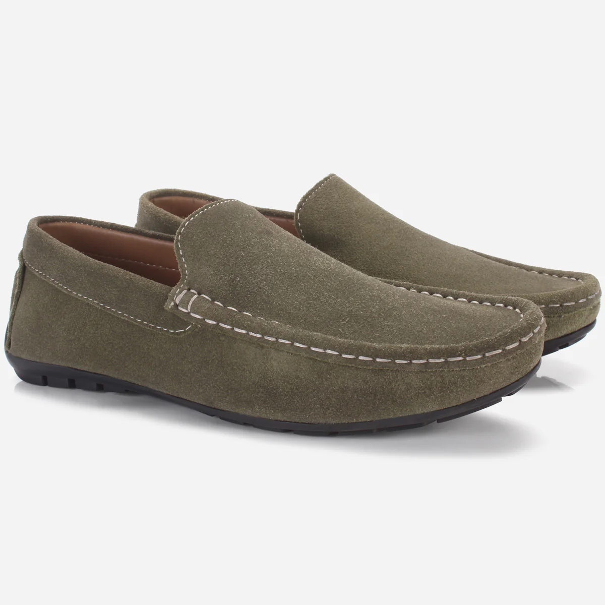 Mens "JAGUAR" Leather Winter Moccasins - Image 2