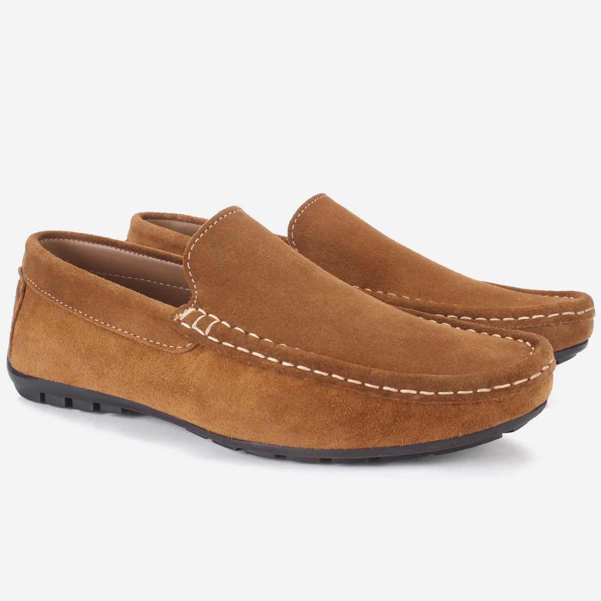 Mens "JAGUAR" Leather Winter Moccasins - Image 2
