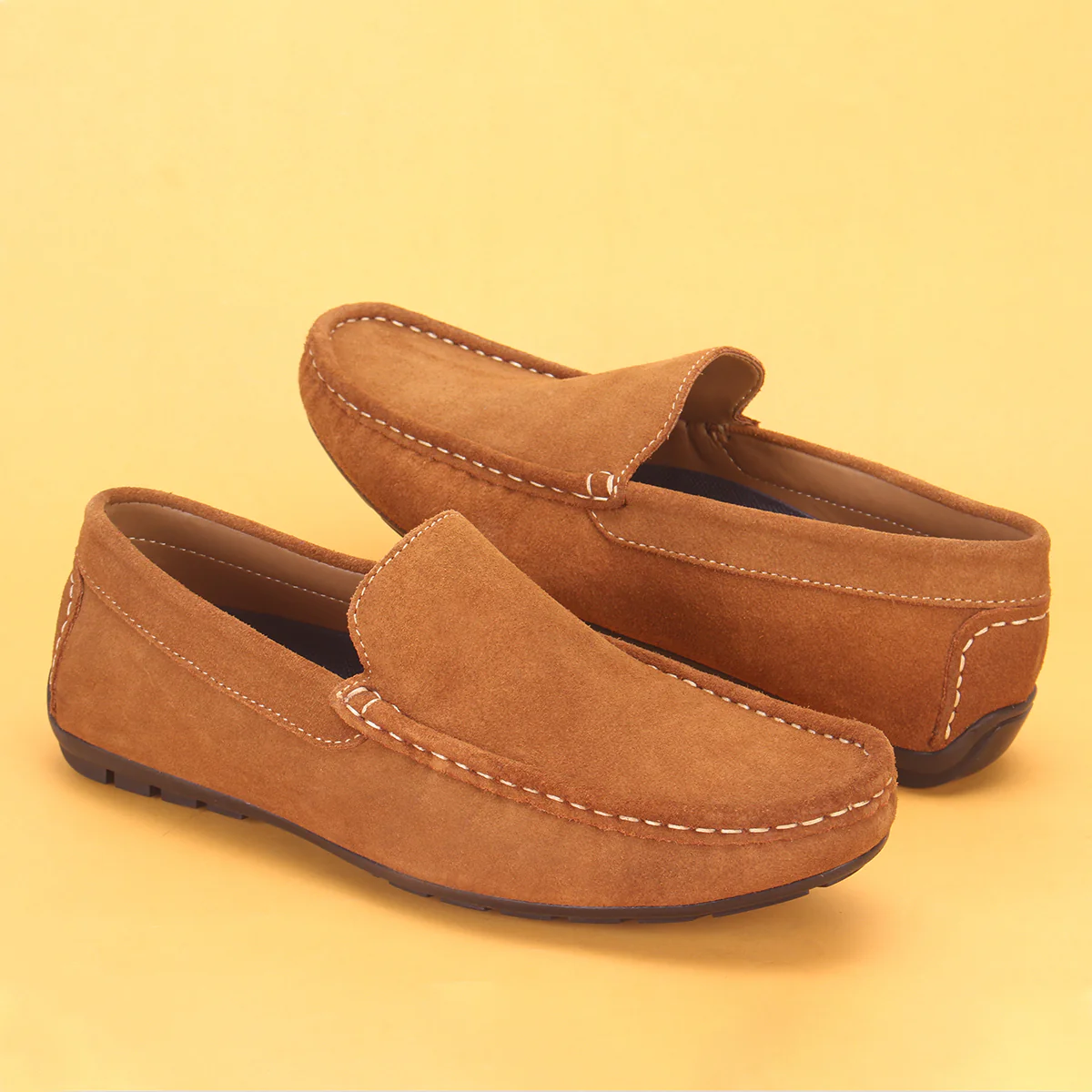 Mens "JAGUAR" Leather Winter Moccasins - Image 6