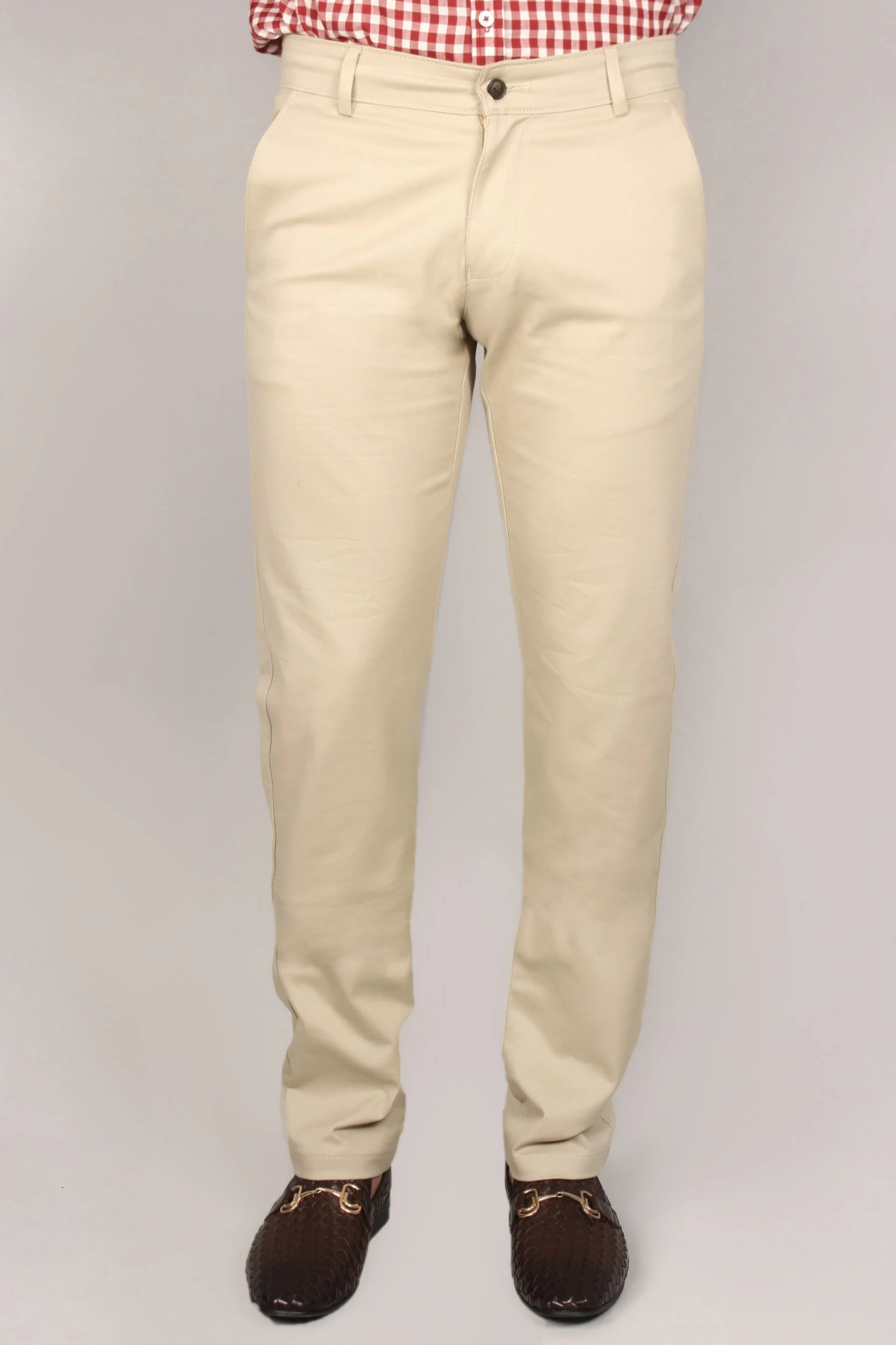 Men's "JASHUS" Plain Chino Casual Pant