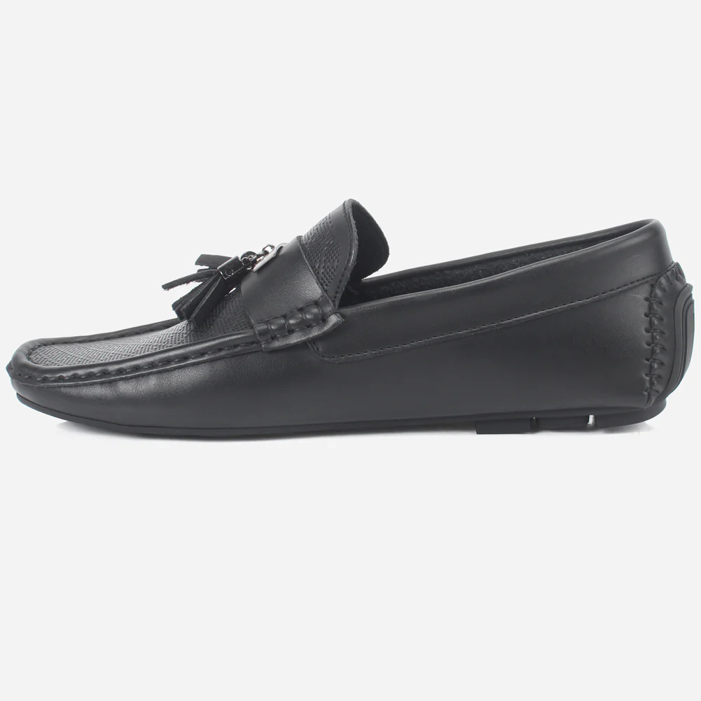Mens "JAVEIR" Slip-on Buckled Moccasins Shoes - Image 3