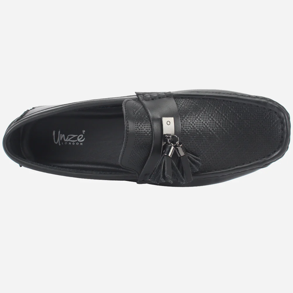 Mens "JAVEIR" Slip-on Buckled Moccasins Shoes - Image 4