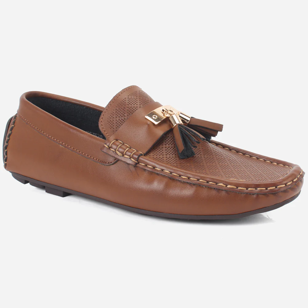 Mens "JAVEIR" Slip-on Buckled Moccasins Shoes