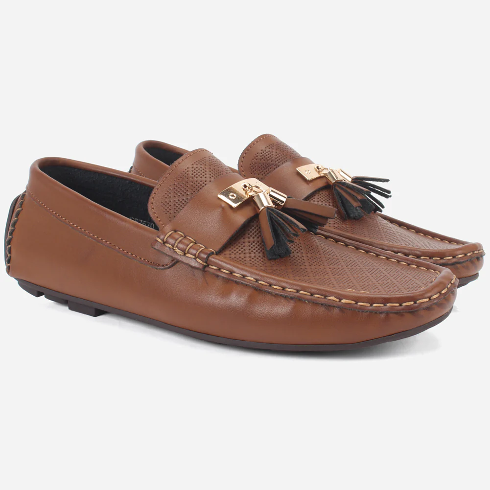 Mens "JAVEIR" Slip-on Buckled Moccasins Shoes - Image 2