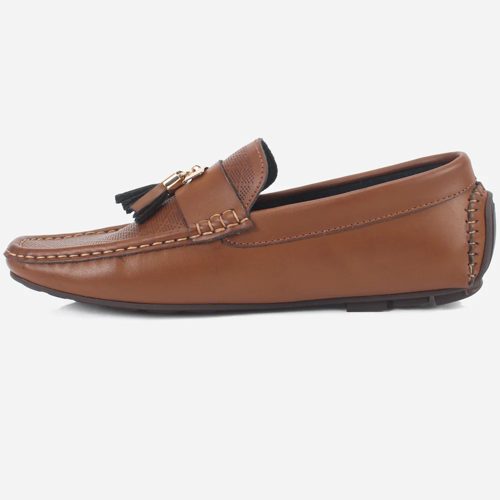 Mens "JAVEIR" Slip-on Buckled Moccasins Shoes - Image 3