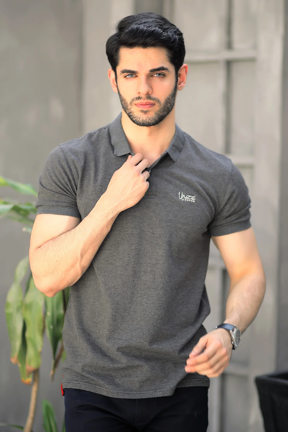 Mens "JIAXI" Cotton Polo Summer T-Shirt - Image 2