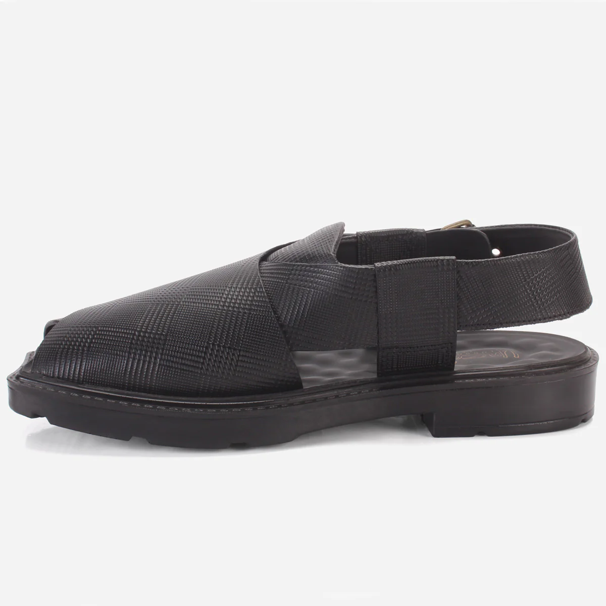 Men's "JINNAH" Leather Peshawari Sandals - Image 3