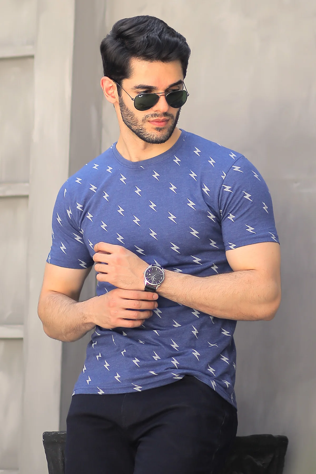 Mens "JUBAIL" Graphic Casual T-Shirt