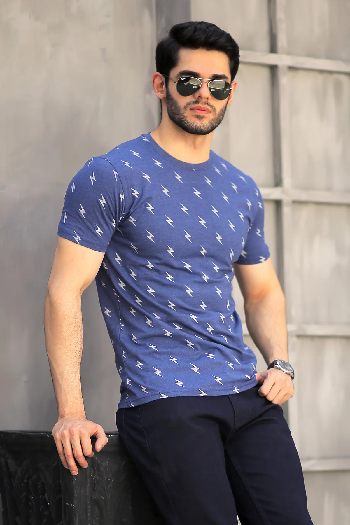 Mens "JUBAIL" Graphic Casual T-Shirt - Image 2
