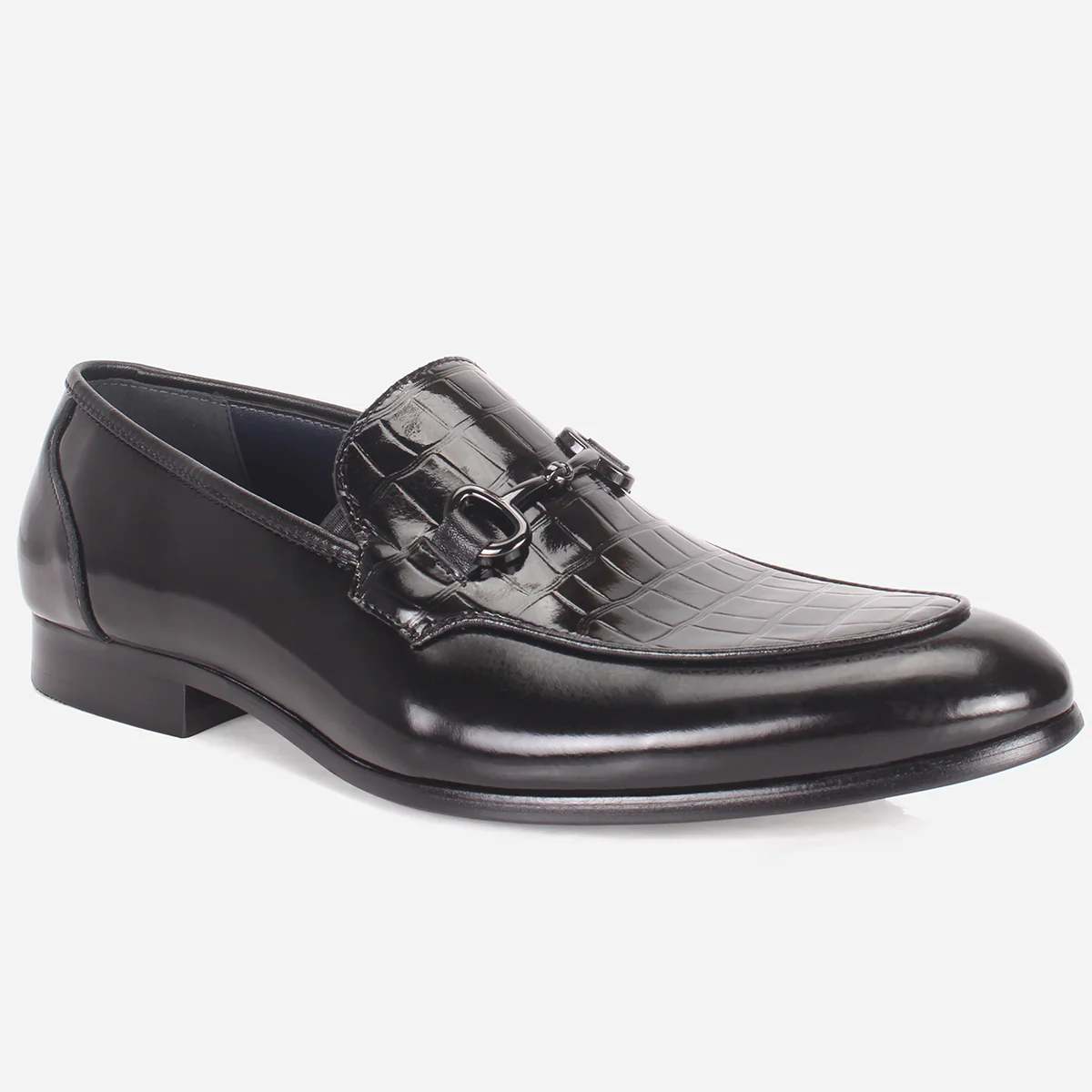 Mens "KAZIN" Leather Office Formal Slide In Shoes