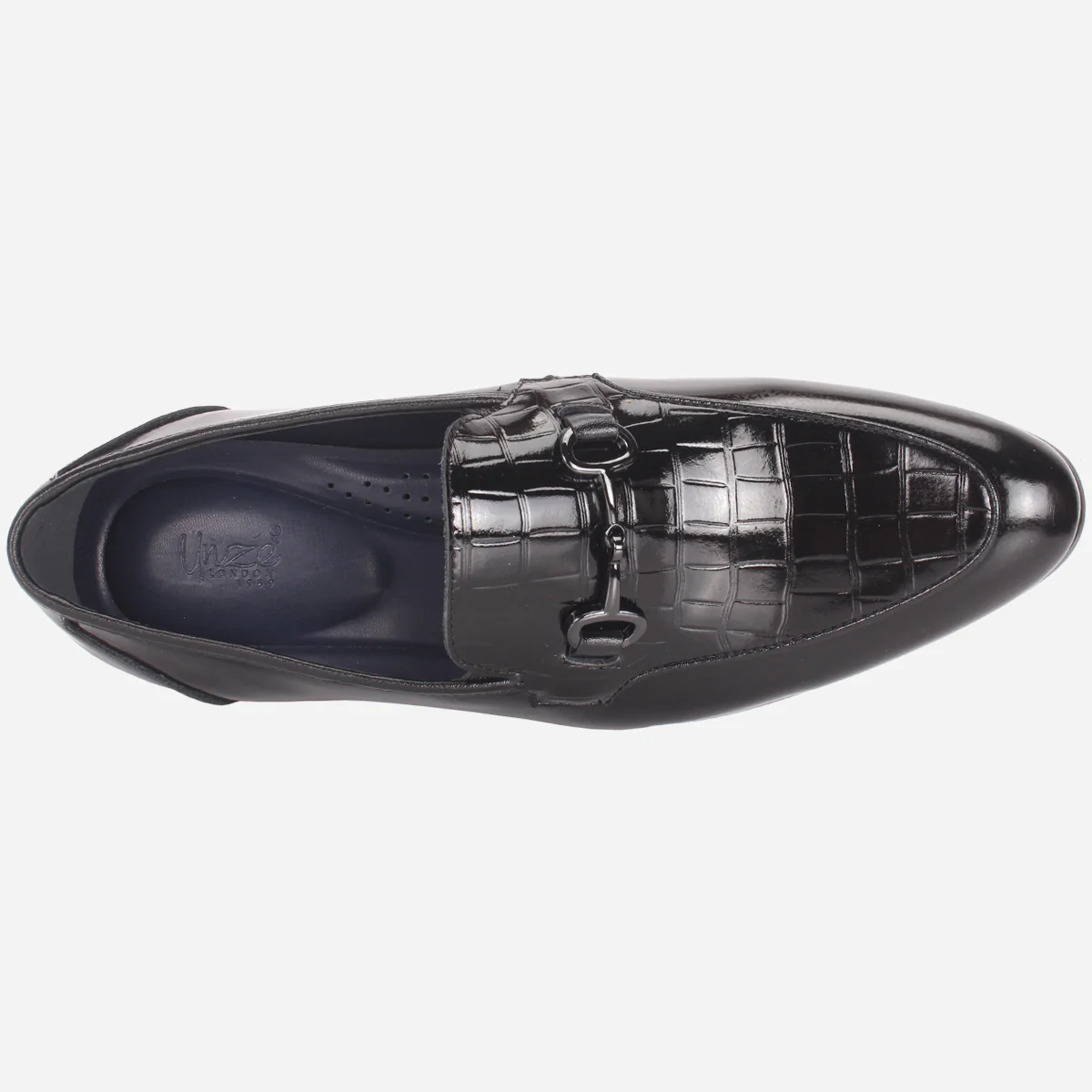 Mens "KAZIN" Leather Office Formal Slide In Shoes - Image 4