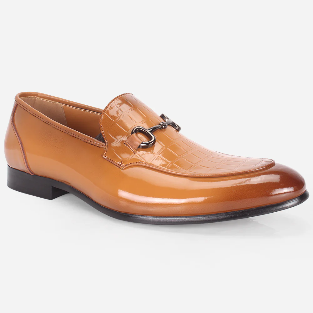 Mens "KAZIN" Leather Office Formal Slide In Shoes