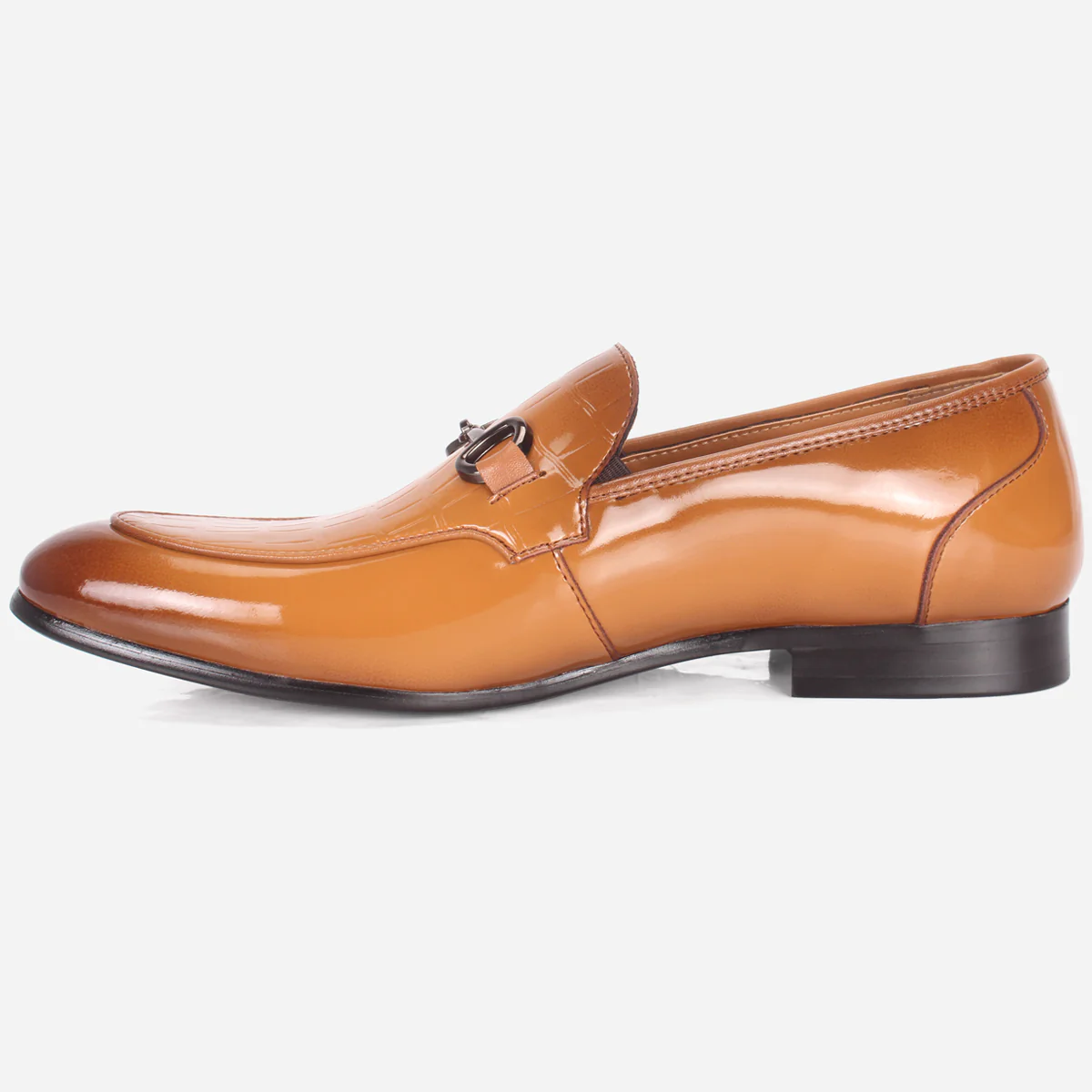 Mens "KAZIN" Leather Office Formal Slide In Shoes - Image 3