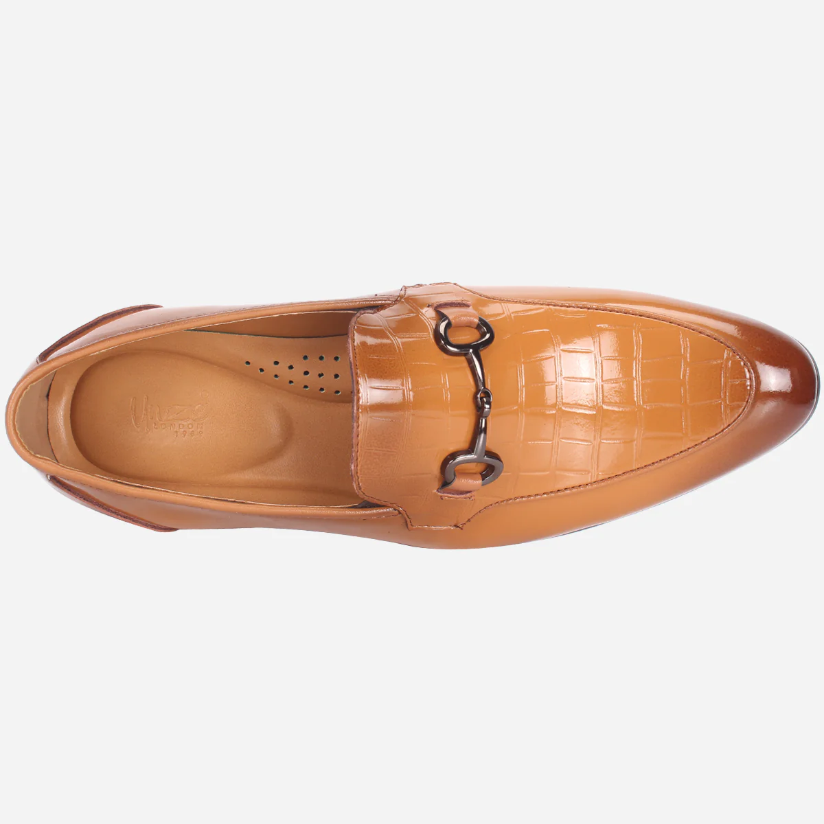 Mens "KAZIN" Leather Office Formal Slide In Shoes - Image 4