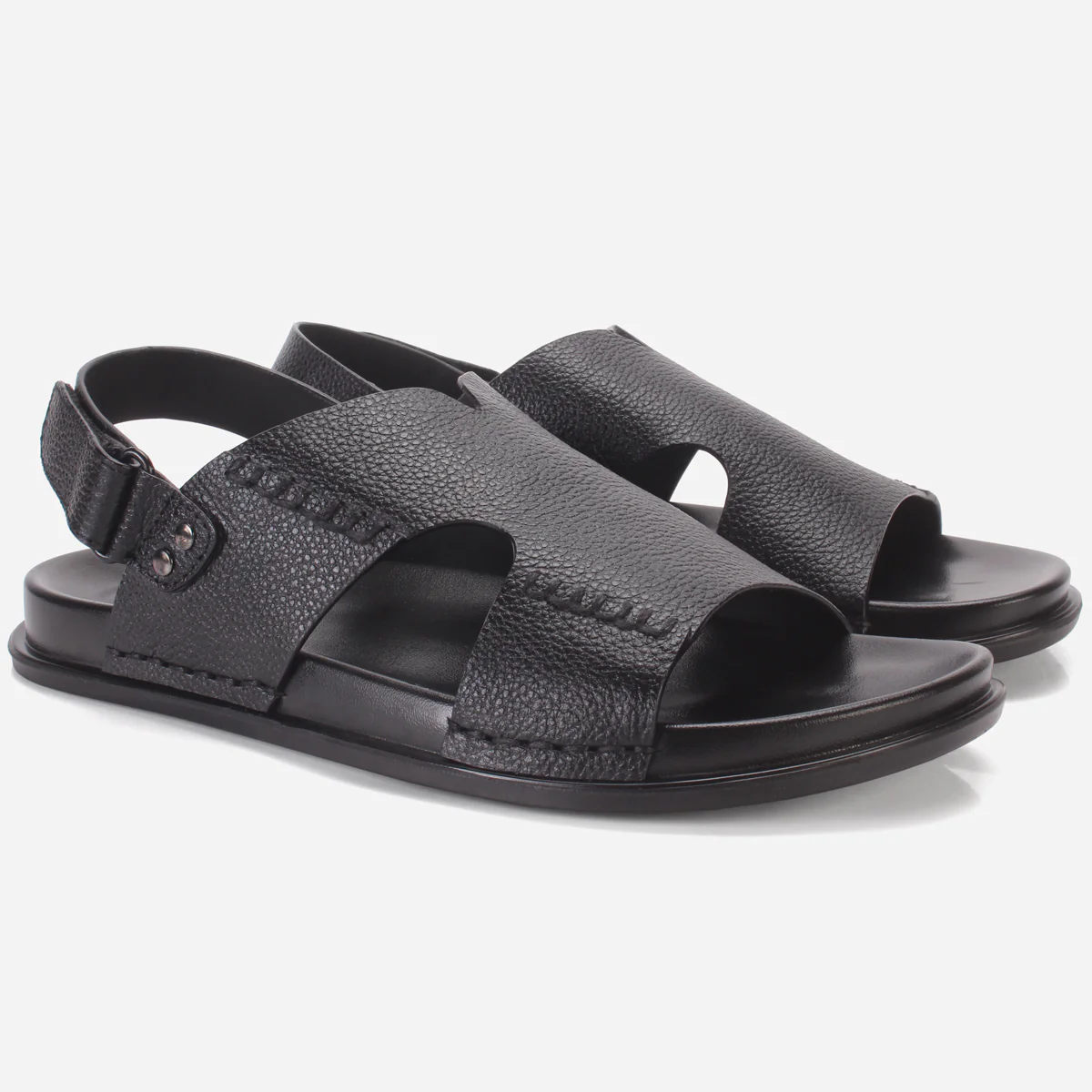 Mens "KEMPTER" Leather Open Toe Sandals - Image 2