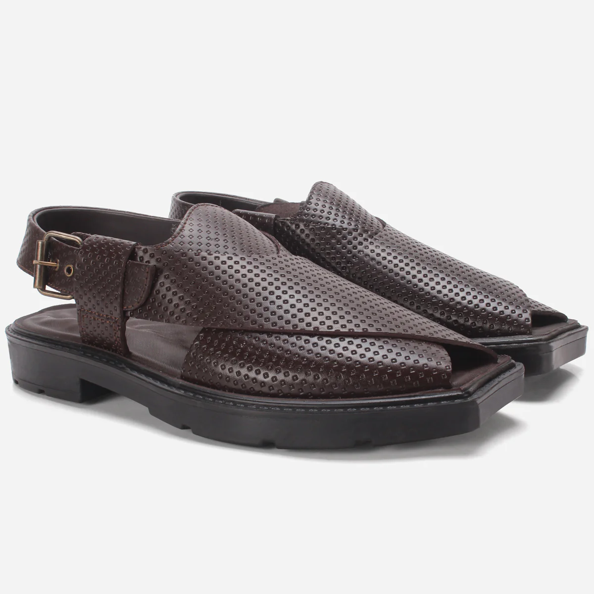 Mens "KENYON" Leather Peshawari Sandals - Image 2