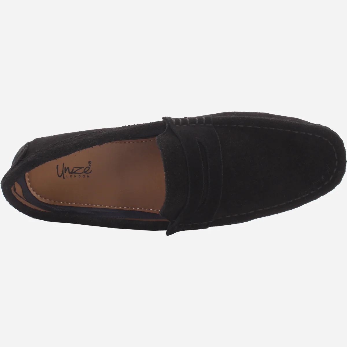 Mens "KIMS" Leather Slip-ons Moccasins - Image 4