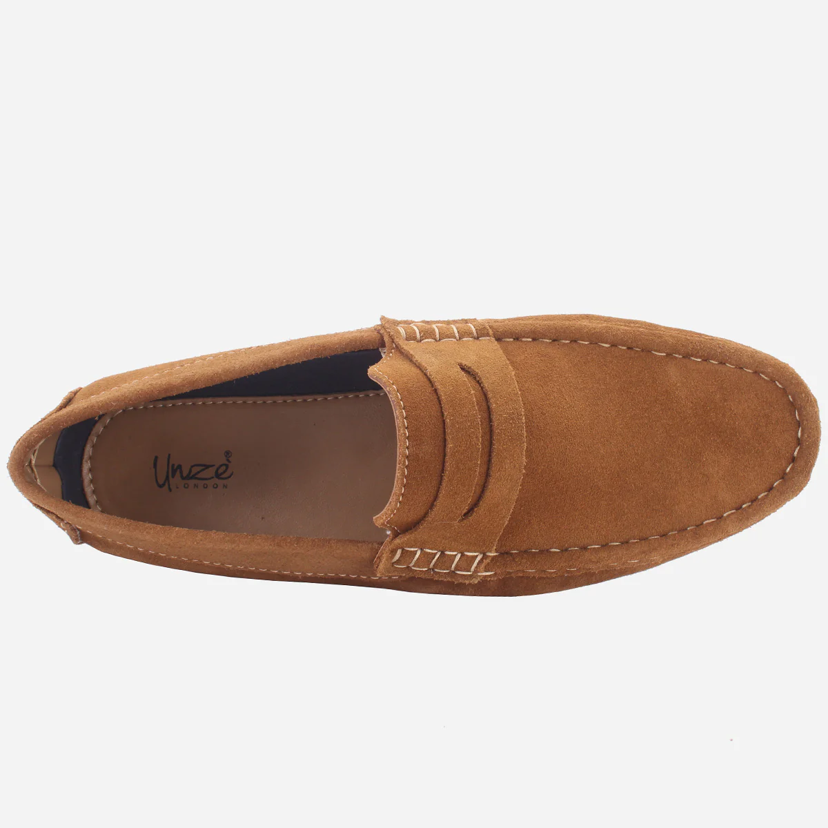 Mens "KIMS" Leather Slip-ons Moccasins - Image 4