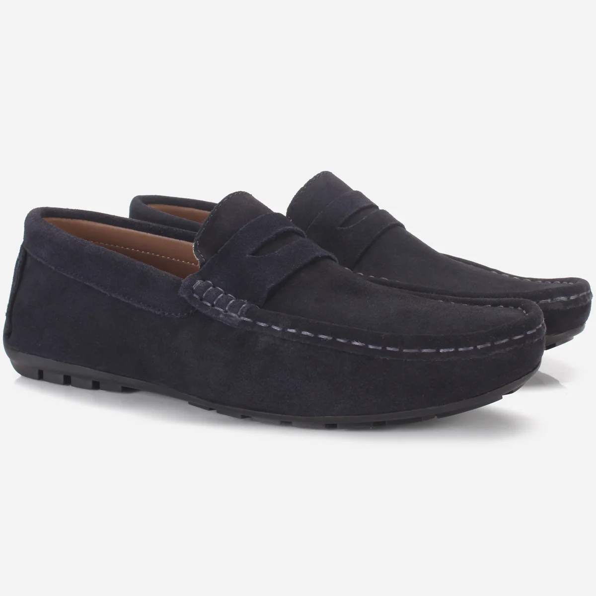Mens "KIMS" Leather Slip-ons Moccasins - Image 2