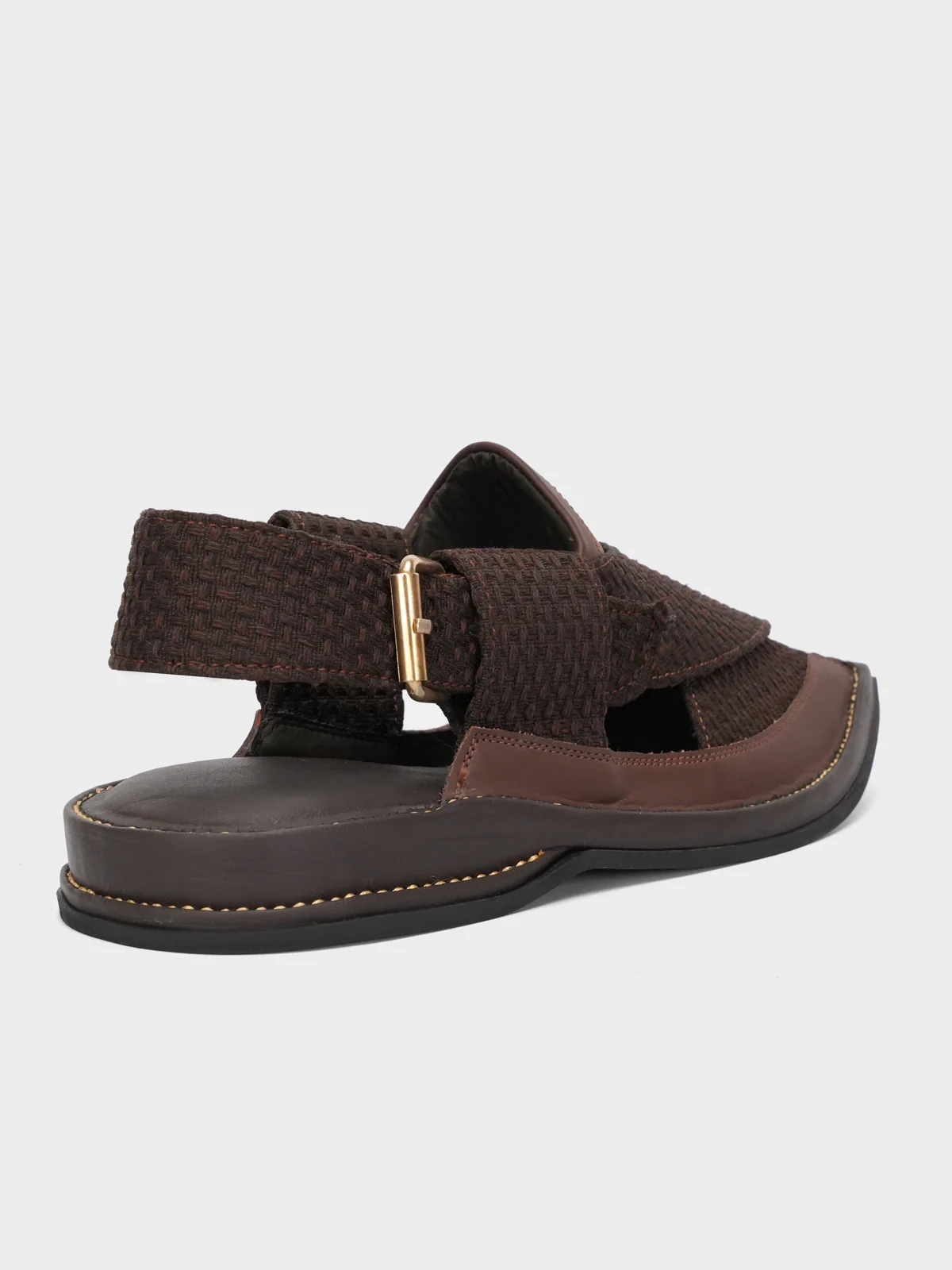 Mens "KIPP" Designer Leather Peshawari Sandals - Image 2