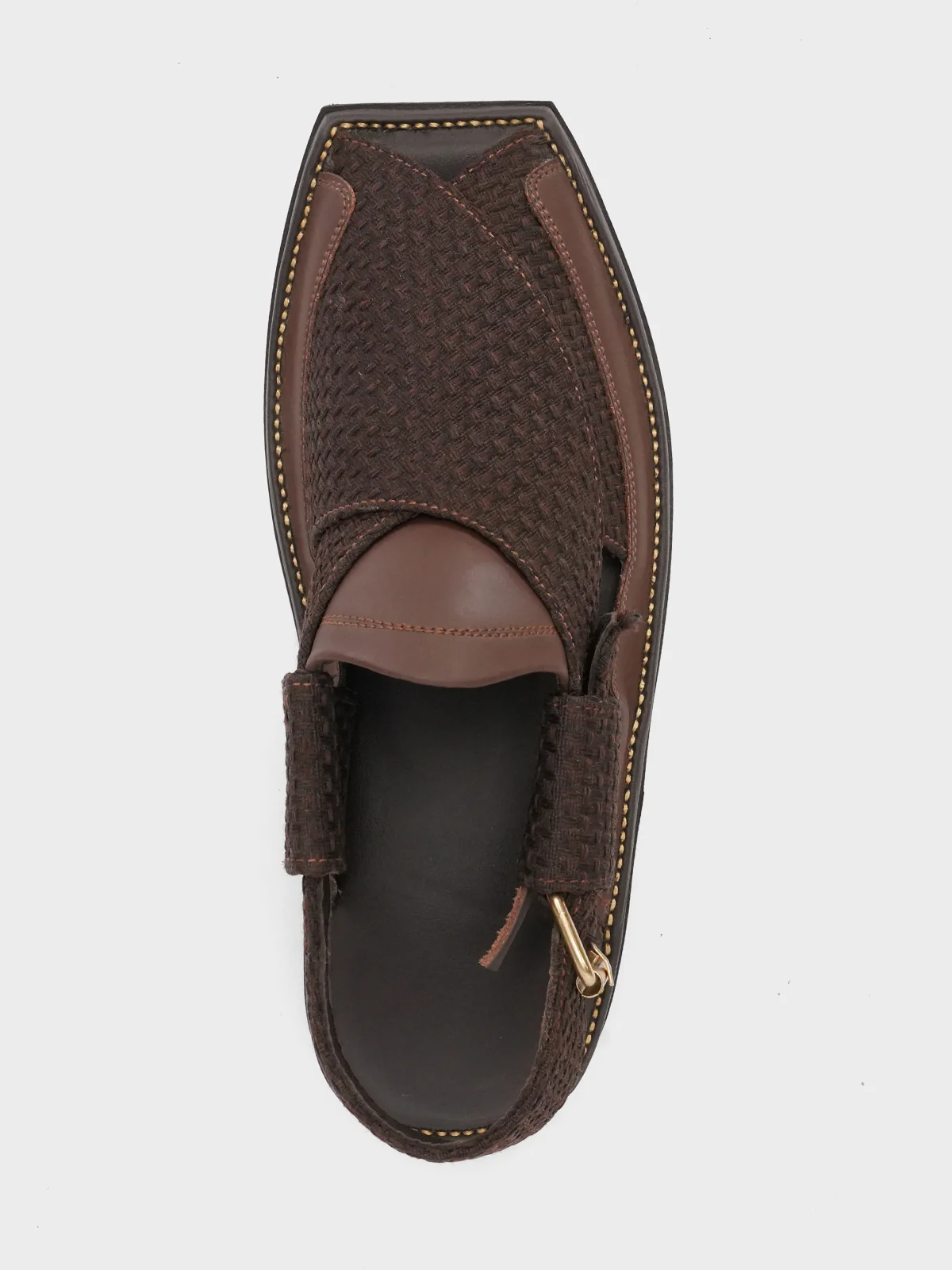 Mens "KIPP" Designer Leather Peshawari Sandals - Image 4
