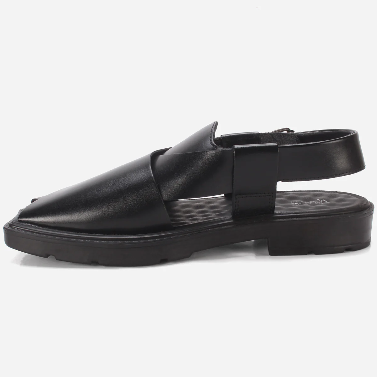 Mens "KOHEN" Stack Heel Peshawari Sandals - Image 3